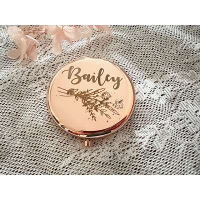 個人化雕刻化妝鏡